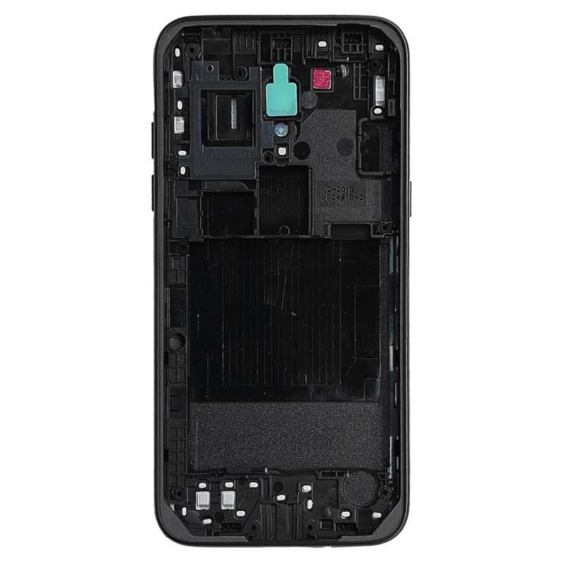 For Galaxy J2 Pro (2018), J2 (2018), J250F/DS Back Cover + Middle Frame Bezel Plate (Black)