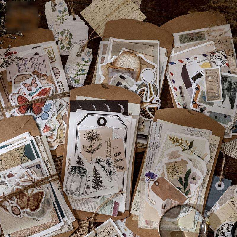 2sets 30 In 1 Vintage Collection Room Series Handbook Stickers Notes Packet(Old Favorites)