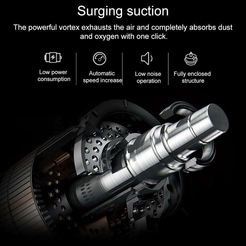 Automatic Vacuum Sealer Household Food Preservation Packaging Machine, Plug Specification:US Plug...