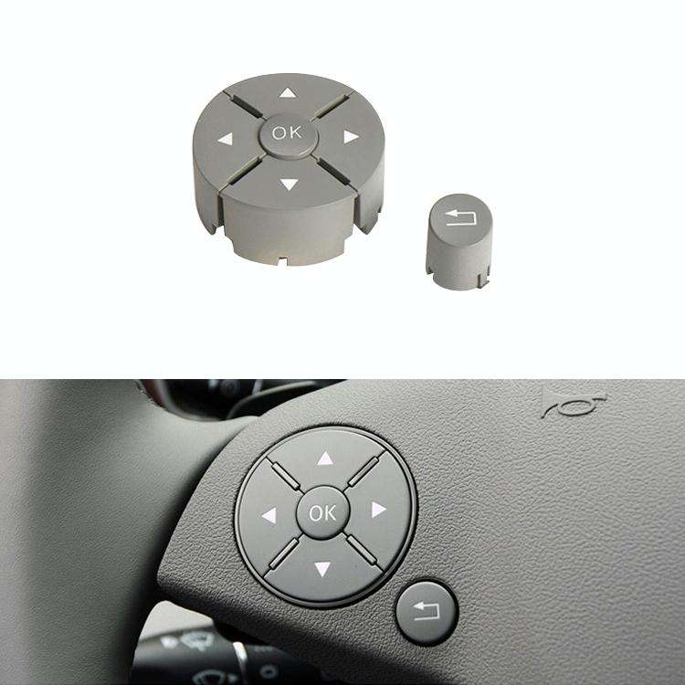 Car Left Side Steering Wheel Switch Buttons Panel for Mercedes-Benz W204 2007-2014, Left Driving(...