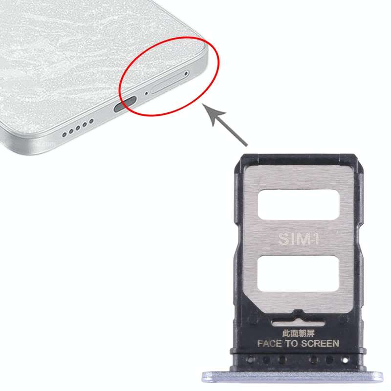 For Xiaomi Note 13 Pro+ SIM Card Tray + SIM Card Tray (Purple)