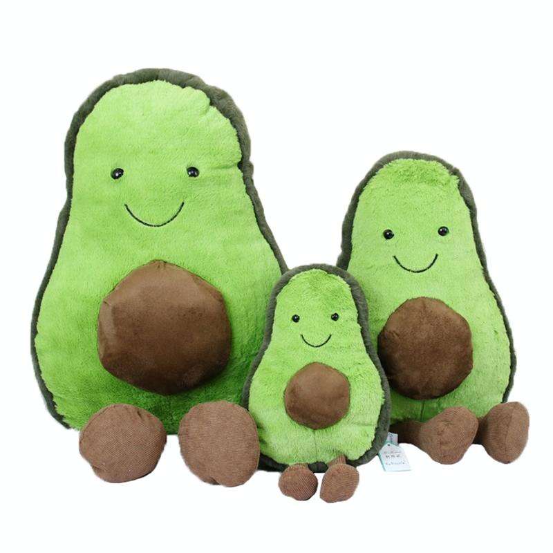 Cute Cartoon Avocado Plush Pillow Toy 22~45Cm Avocado With Feet Children Fruit Avocado Stuffed Pl...
