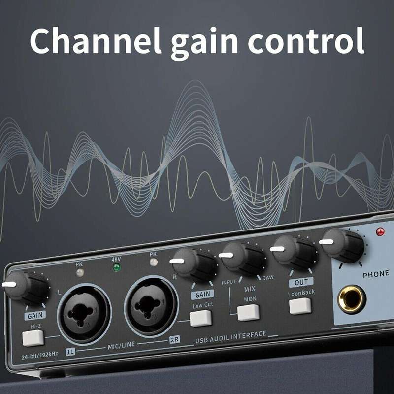 XTUGA M-22D Audio Interface Professional Sound Card