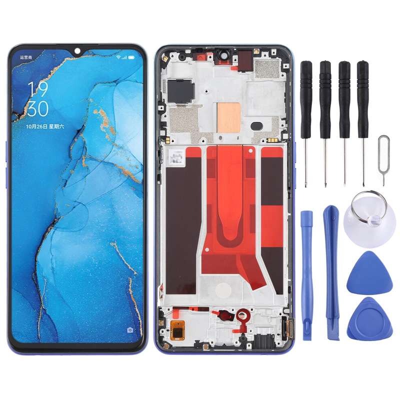 Original LCD Screen For OPPO Reno3 5G/Reno3 Youth/F15/Find X2 Lite/K7 5G Digitizer Full Assembly ...
