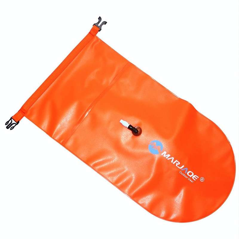MARJAQE MR802 20L Swimming Inflatable Drift Bag Portable Outdoor Waterproof Storage Bag(Vibrant O...