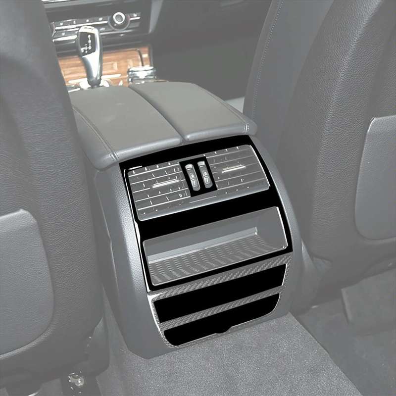 For BMW 5 Series F10 2011-2017 4pcs Car Rear Air Outlet Decorative Sticker,Left and Right Drive U...