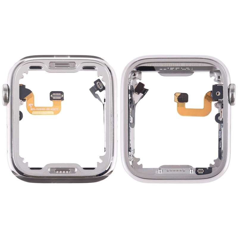 For Apple Watch Series 6 44mm Stainless Steel Middle Frame Bezel Plate with Loudspeaker / Power /...