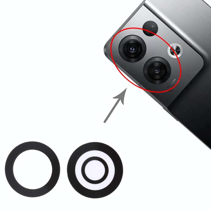 For OPPO Reno8 Pro China/Reno8 Pro 5G/Reno8 Pro+ 10 PCS Back Camera Lens