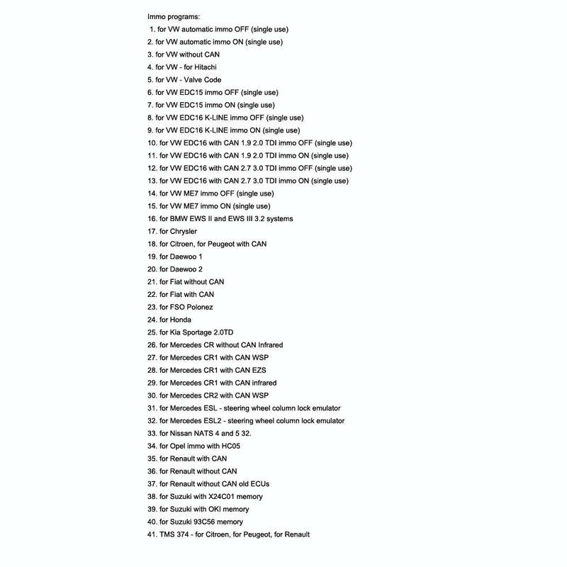 SQU OF68 Universal Car Emulator Signal Reset Immo / Tacho Programs Place ESL Diagnostic Seat Occu...