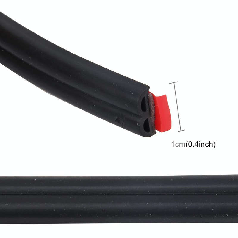 4m B Shape Car Decorative Strip Rubber Chrome Decoration Strip Door Seal Window Seal