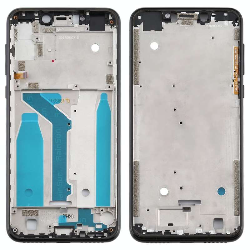 Front Housing LCD Frame Bezel Plate for Motorola Moto One (P30 Play) (Black)