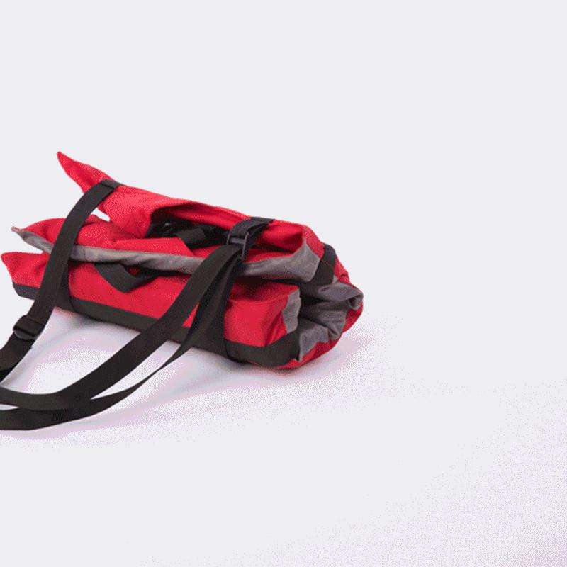 Outdoor Folding Seat Cushion With Backrest, Size: 78*40*2cm(Red)