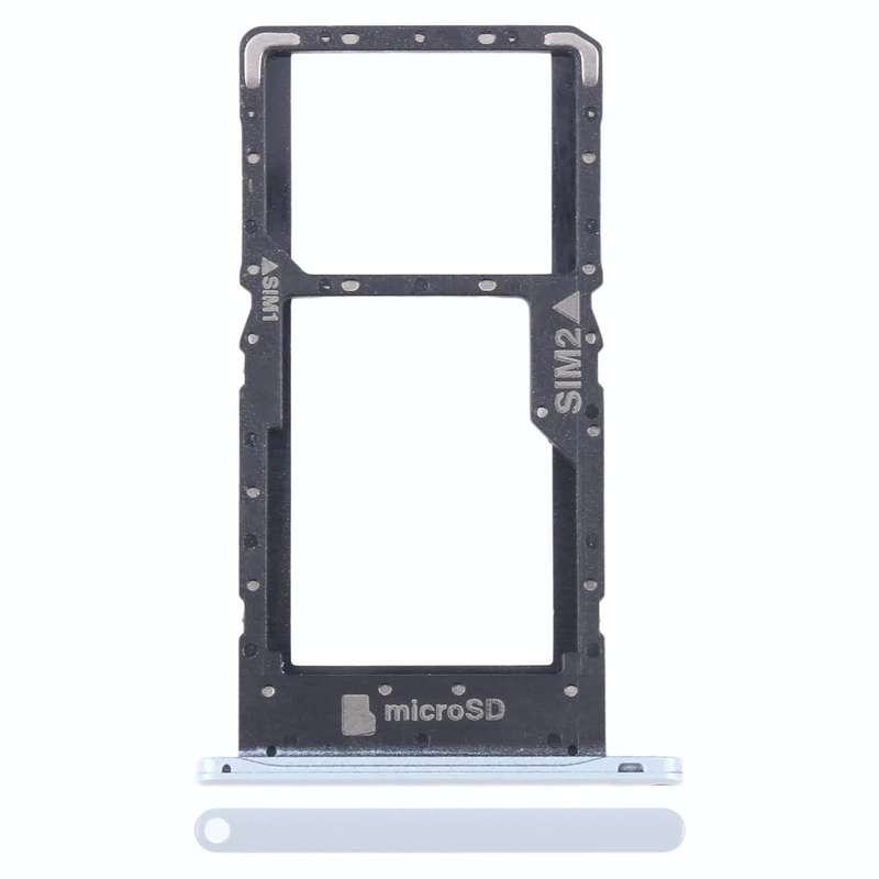 For HTC U20 5G Original SIM Card Tray + SIM / Micro SD Card Tray (White)