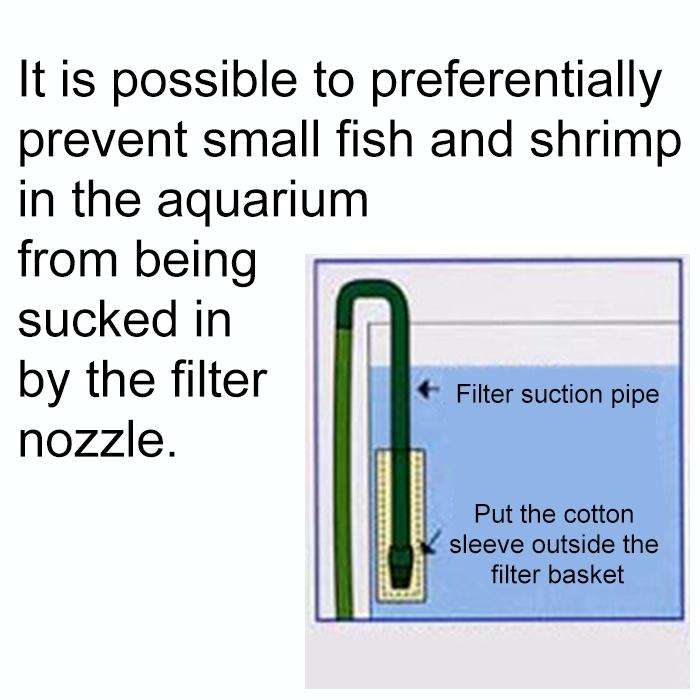 10 PCS Special Protection Cotton Sleeve for Aquarium Filter Suction Port, Inside Diameter: 15mm