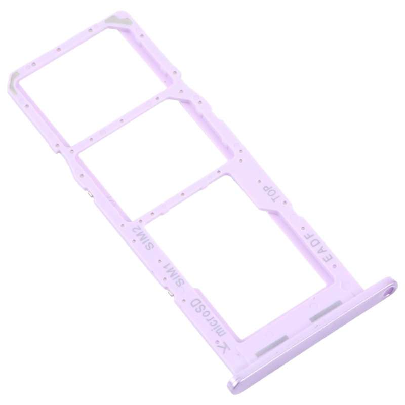 For Samsung Galaxy F14 5G Original SIM Card Tray + SIM Card Tray + Micro SD Card Tray (Purple)