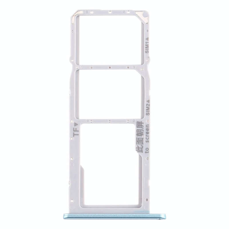 SIM Card Tray + SIM Card Tray + Micro SD Card Tray for Huawei Enjoy 10e / Honor Play 9A (Blue)