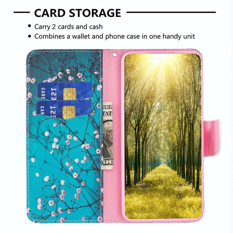 For vivo Y27 4G Colored Drawing Pattern Leather Phone Case(Plum Blossom)