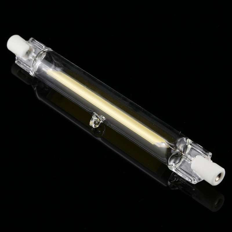 R7S 110V 13W 118mm COB LED Bulb Glass Tube Replacement Halogen Lamp Spot Light(4000K Natural Whit...