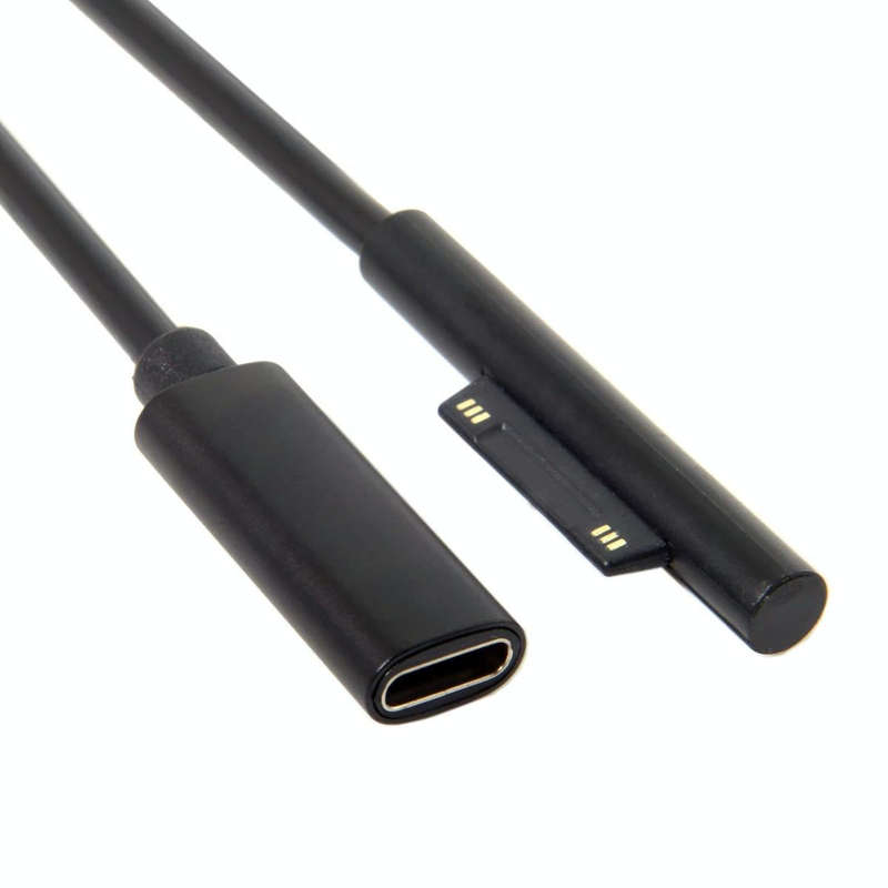Type-C / USB-C Mother Rotary Seeder Tablet Power Charging Cable For Microsoft Surface Pro 5 / 6, ...