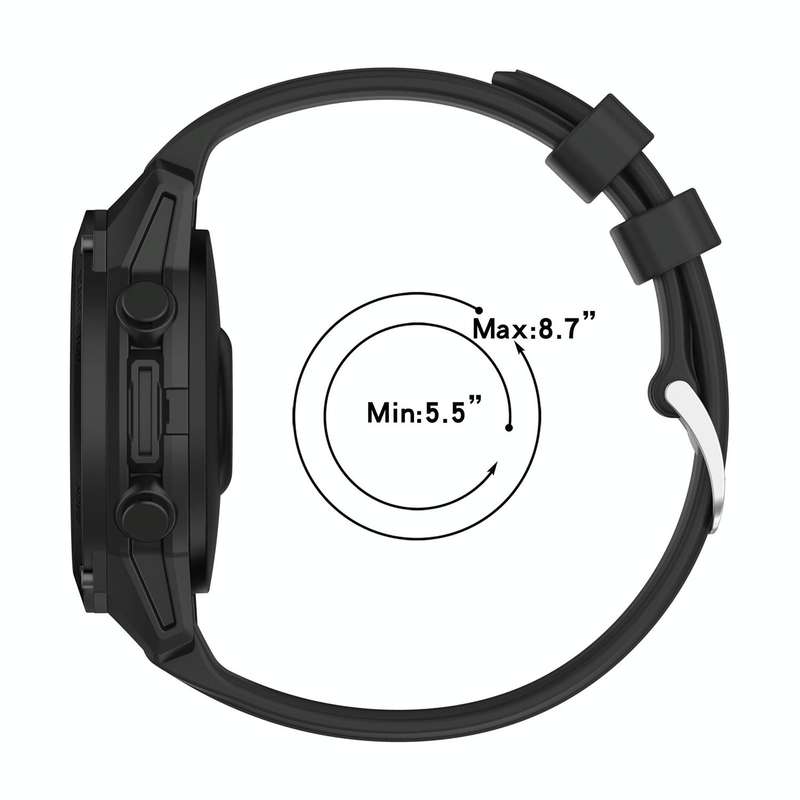 For Garmin Forerunner 955 / 255 / 745 22mm Silicone Watch Band(Dark Blue)