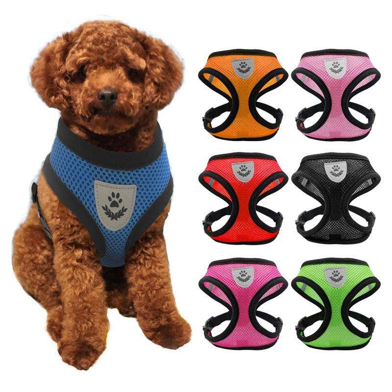 Pet Chest Strap Small Medium Dog Cat Breathable Dog Walking Vest, Size: L Chest Back(Blue)