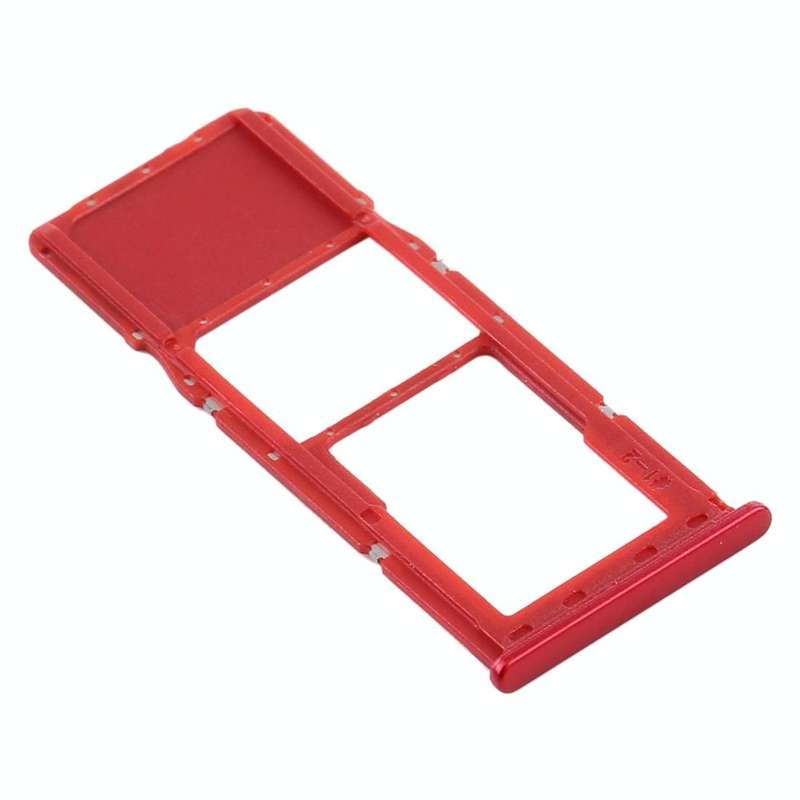 For Samsung Galaxy A21s SIM Card Tray + Micro SD Card Tray (Red)