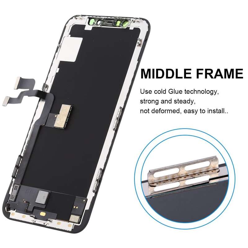 GX Hard OLED LCD Screen for iPhone X with Digitizer Full Assembly (Black)