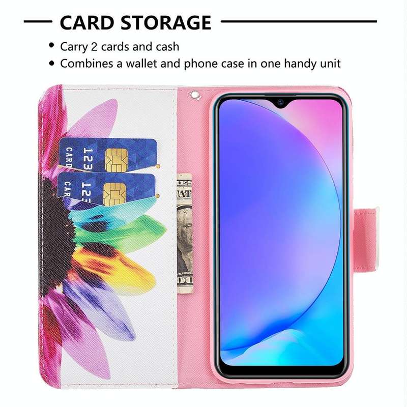 For vivo Y11 / Y15 / Y12 / Y17 Colored Drawing Pattern Horizontal Flip Leather Case with Holder &...
