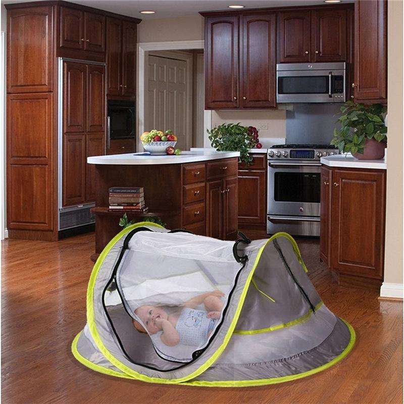 Travel Mosquito Net Ultralight Wei Portable baby beach tent(Gray)