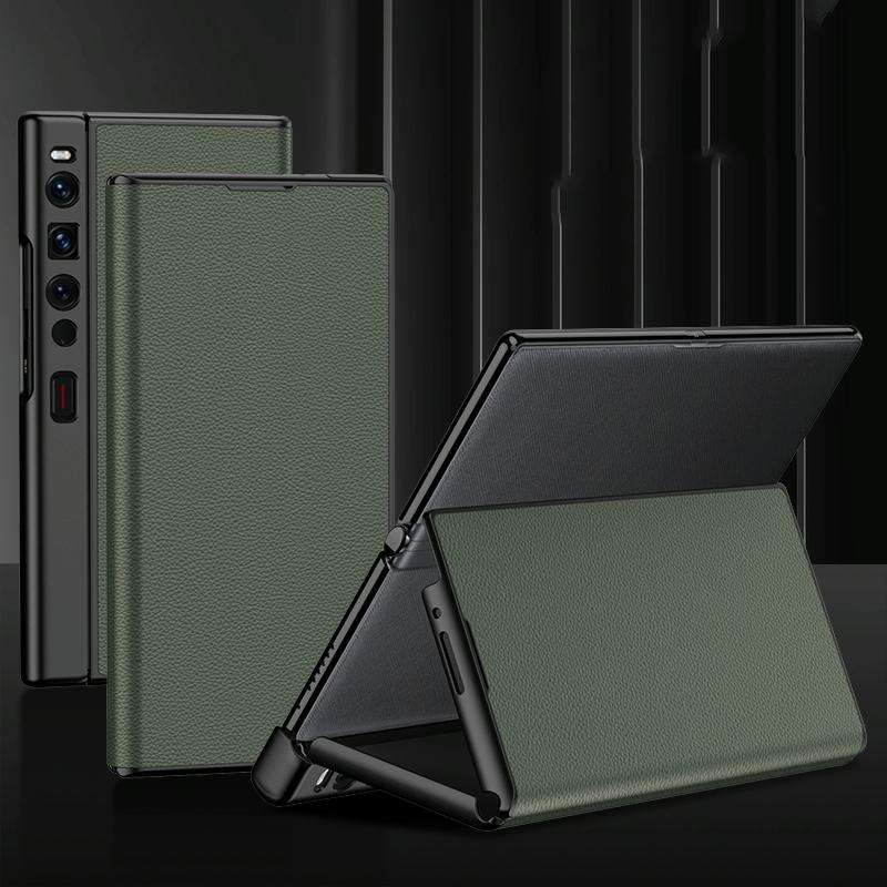 For Huawei Mate XS 2 GKK Flip Leather Full Coverage Phone Case(Green)