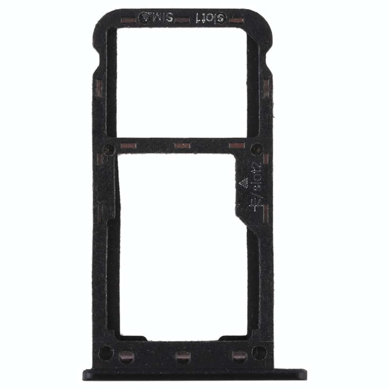 SIM Card Tray + SIM Card Tray / Micro SD Card for Huawei Enjoy 7 (Black)