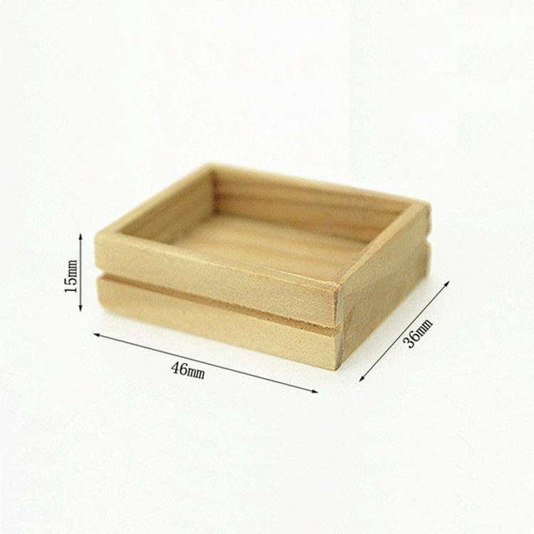 3 PCS Toy House Accessories Mini Wooden Box(Large)