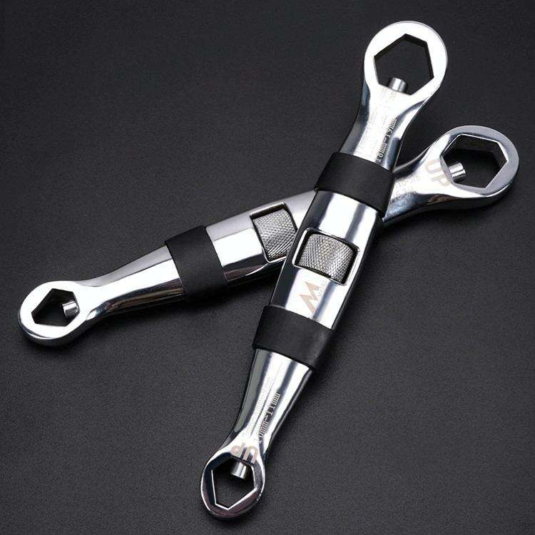 23 In 1 Double Head Self-Tightening Universal Opening Multi-Purpose Torx Wrench(Silver)