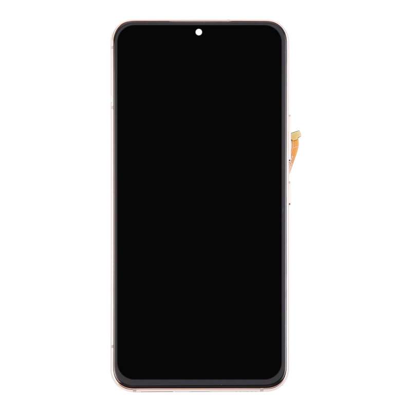 For Samsung Galaxy S22 5G SM-S901B Original LCD Screen Digitizer Full Assembly with Frame (Gold)