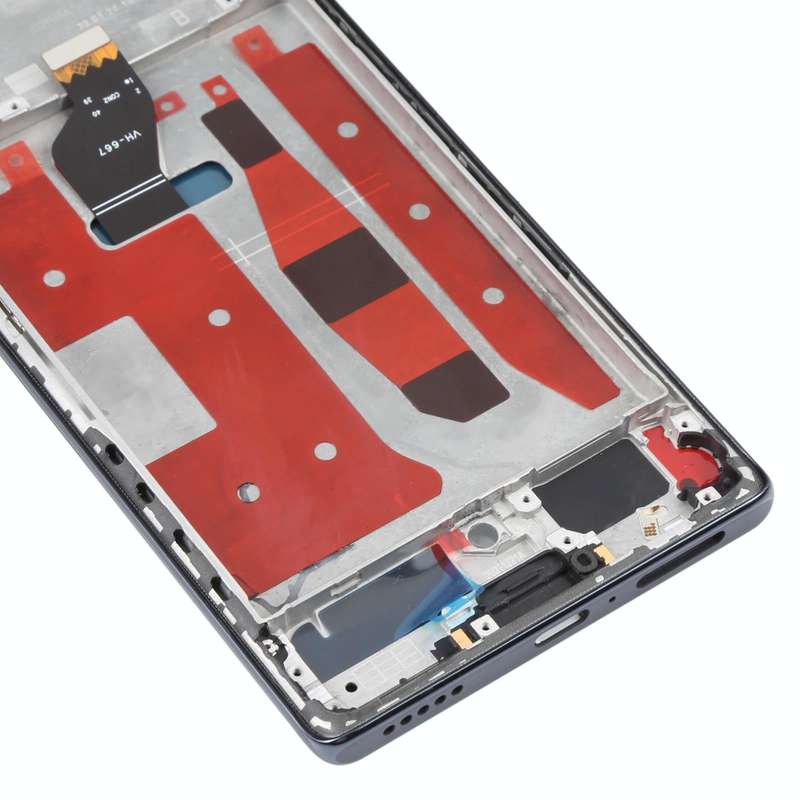 Original OLED LCD Screen for Honor 60 Digitizer Full Assembly with Frame(Black)