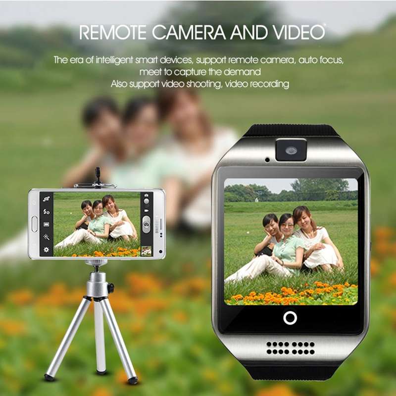 Q18 1.54 inch TFT Screen MTK6260A 360MHz Bluetooth 3.0 Smart Watch Phone, 128M + 64M Memory(White)