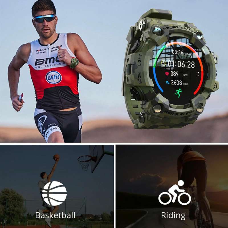 Lokmat ATTACK 1.28 inch TFT LCD Screen Smart Watch, Support Sleep Monitor / Heart Rate Monitor / ...