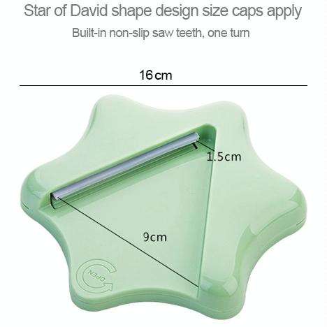 Effortless Bottle Can Opener Under the Kitchen Cabinet Countertop Lid Remover (Pink)