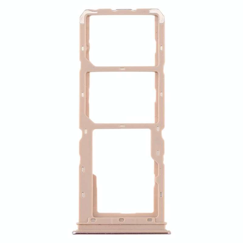 For vivo Y5s SIM Card Tray + SIM Card Tray + Micro SD Card Tray (Gold)