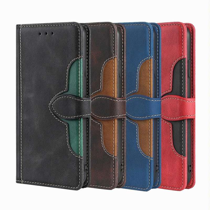 For Samsung Galaxy S10 5G Stitching Skin Feel Magnetic Buckle Horizontal Flip PU Leather Case wit...