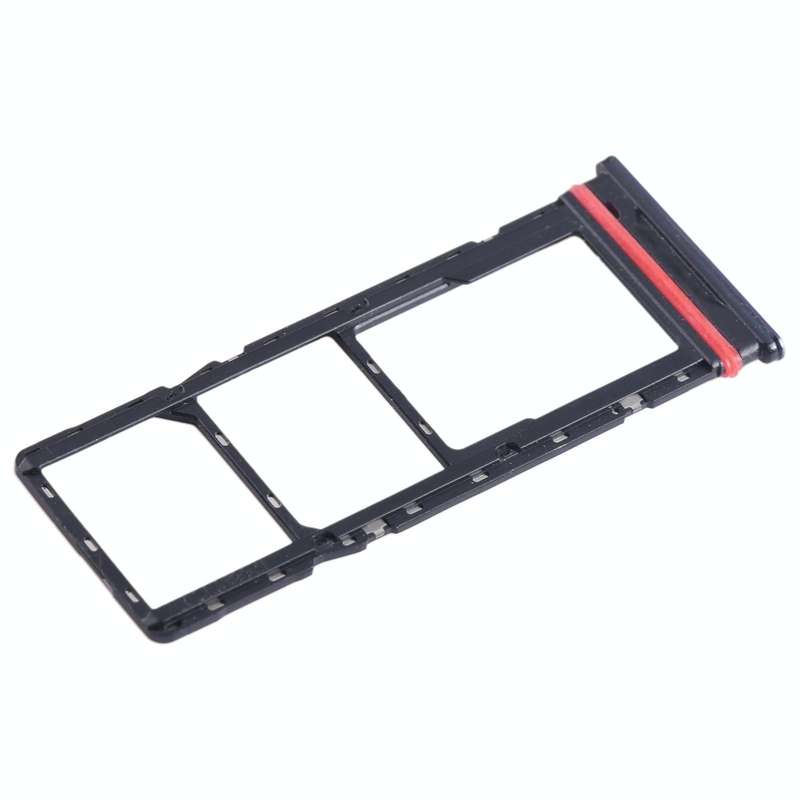 For Infinix Smart 6 Plus India X6823 SIM Card Tray + SIM Card Tray + Micro SD Card Tray (Blue)