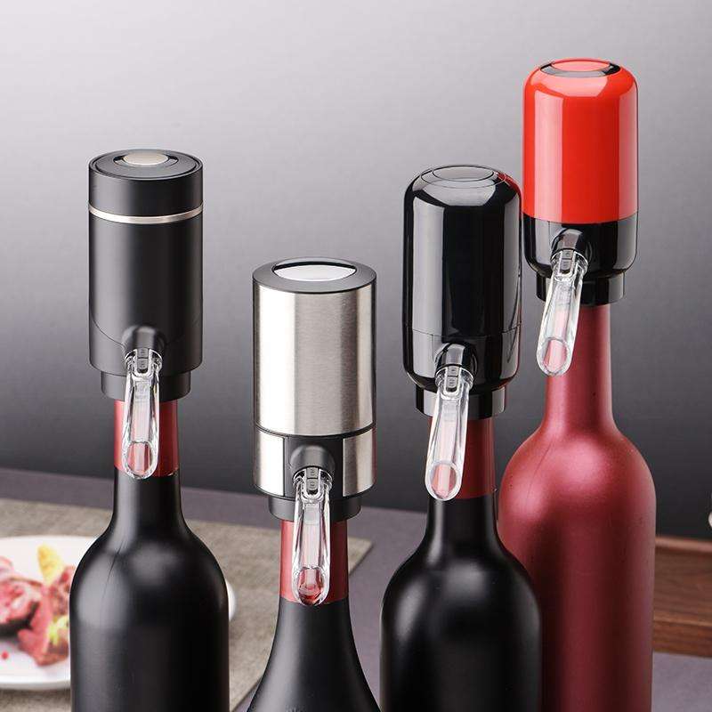 Electric Red Wine Decanter Dispenser,Style: Stainless Steel