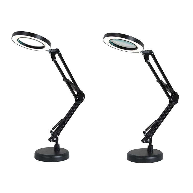 8X Magnifying Glass Lamp Beauty Nail Tattoo Repair Office Reading Lamp, Colour: Without Magnifyin...