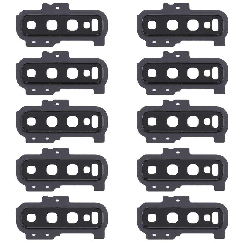For Samsung Galaxy S10+ 10pcs Camera Lens Cover (Black)