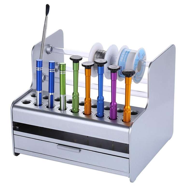 Multifunctional Mobile Phone Repair Tool Box Plastic Storage Box Screwdriver Tweezers Electronic ...