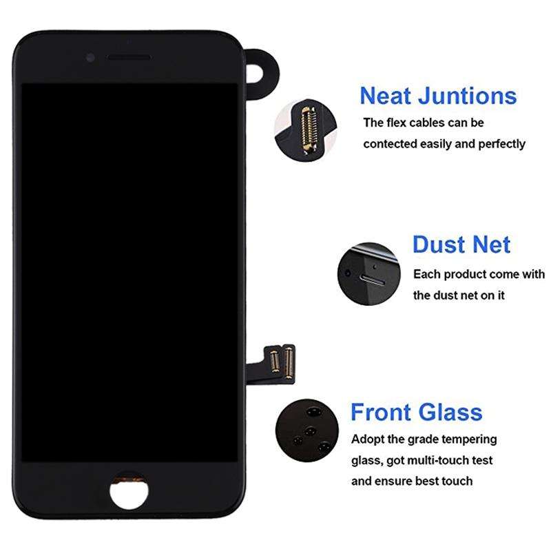 TFT LCD Screen for iPhone 7 Plus with Digitizer Full Assembly include Front Camera (White)