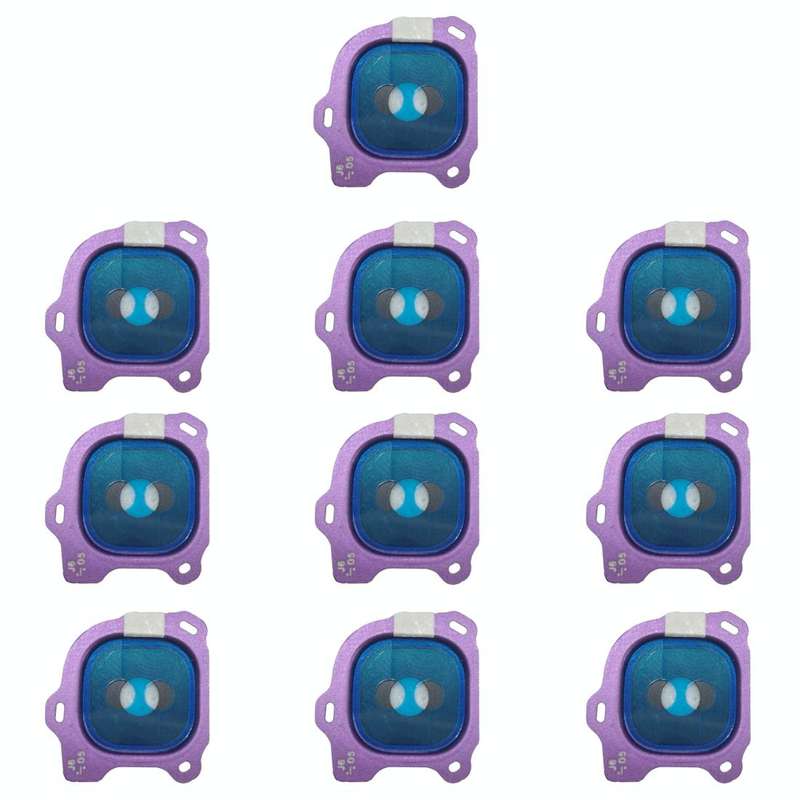For Galaxy J6 (2018) 10pcs Camera Lens Cover (Purple)