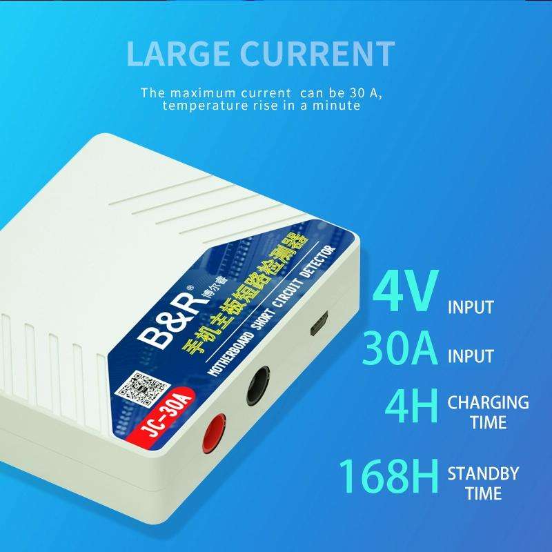 B&R JC-30A Super Current Mobile Phone Motherboard Short-Circuit Detector Repairer Tool