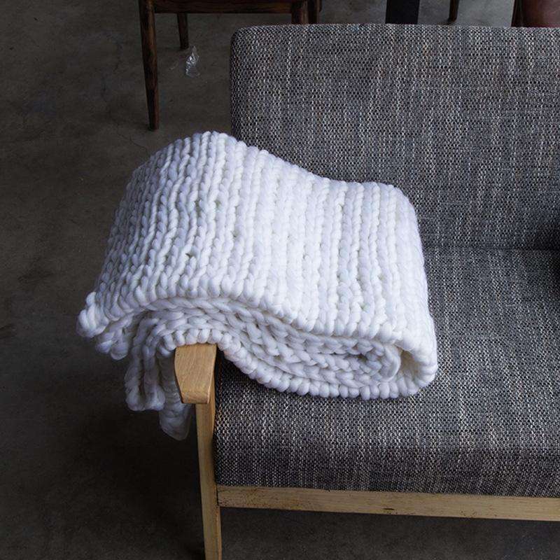 Fashion Handmade Polyester Blanket, Size:80X100cm(Yellow)