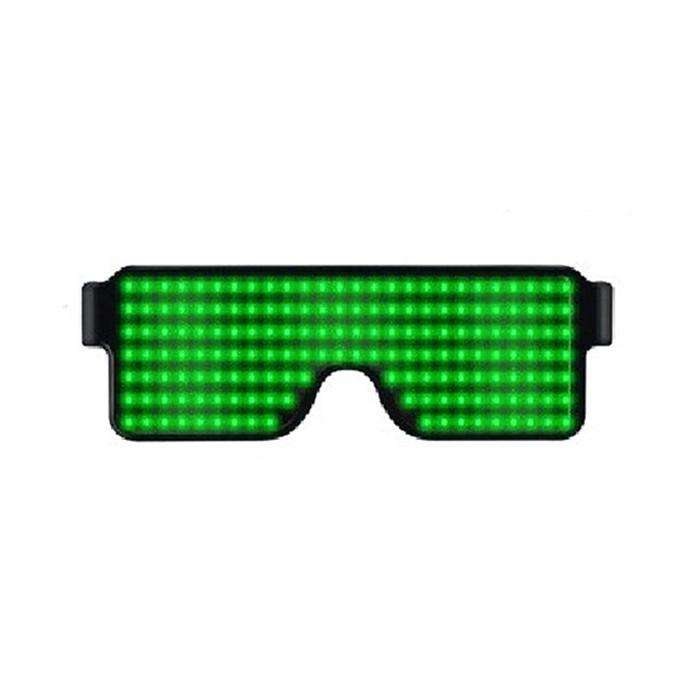 Night Club Bar Disco LED Light Emitting Glasses Festival Party USB Charging Shutter Dynamic Flash...